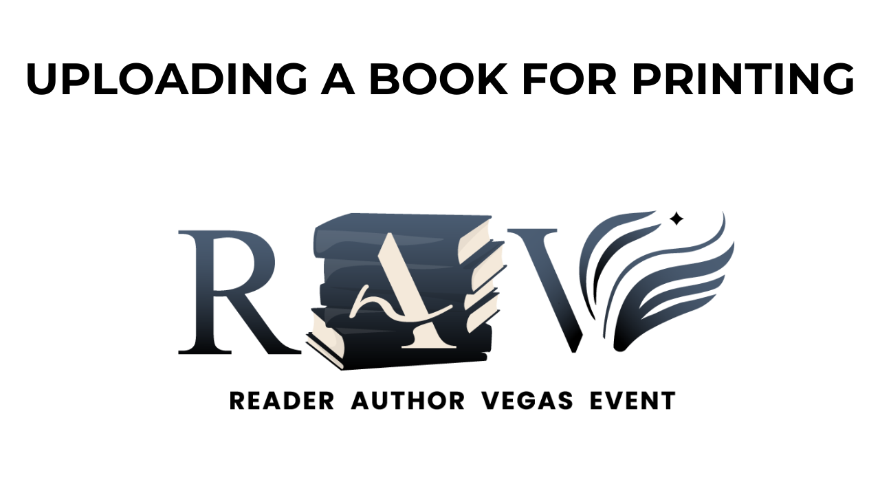 Uploading A Book for Printing