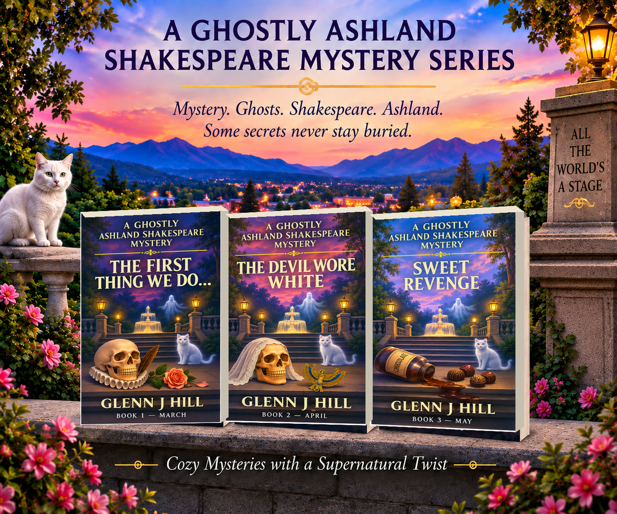 The Ghostly Ashland Shakespear Mysteries, Books One, Two & Three